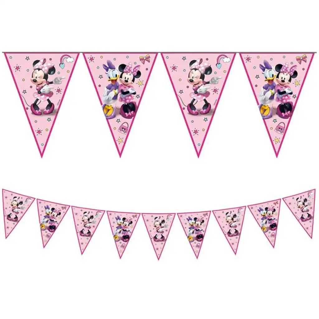 Minnie Maus und Daisy gemusterte Party-Wimpelkette