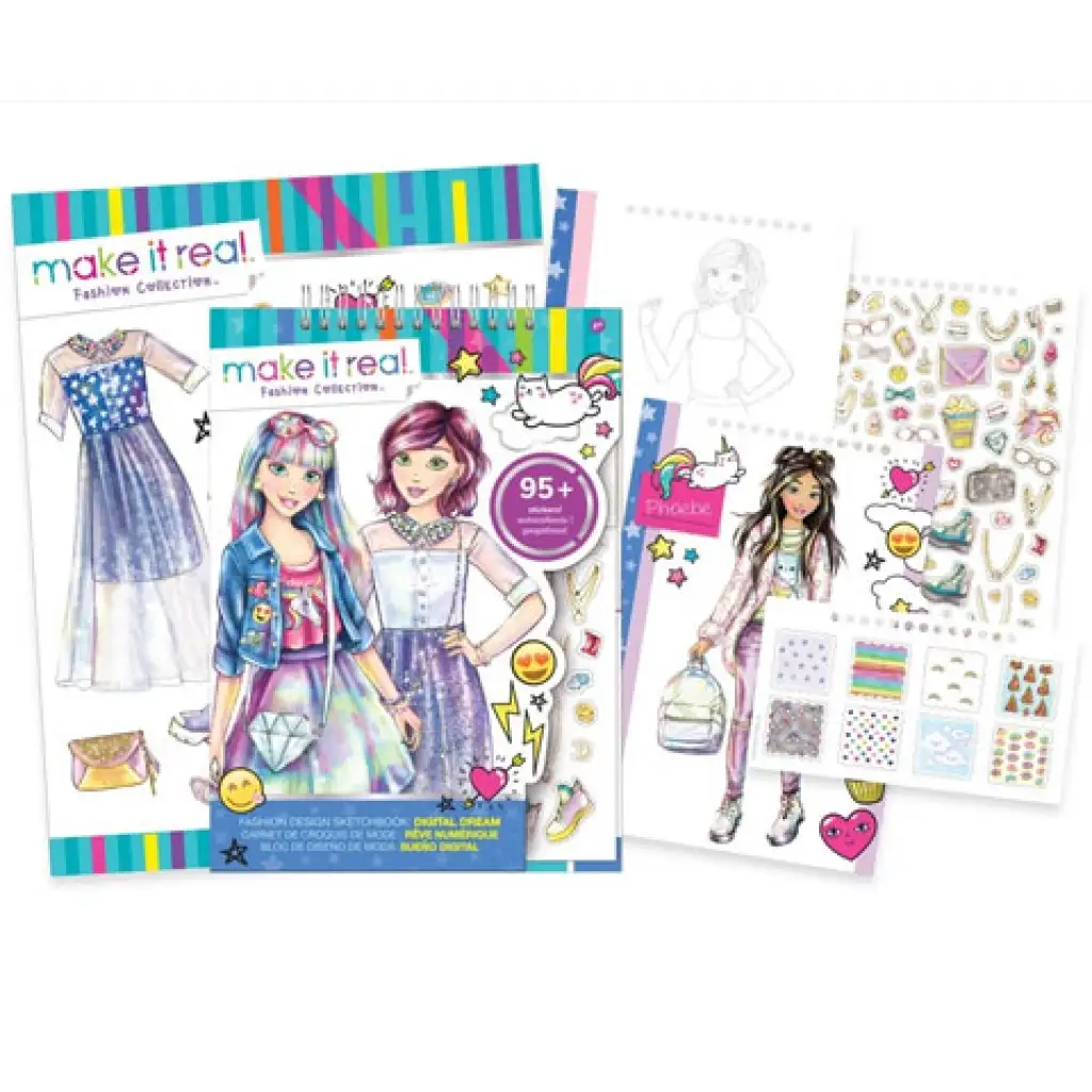 Make it Real: Mega-Set für Modedesigner mit Leuchttafel und Zubehör kép 2