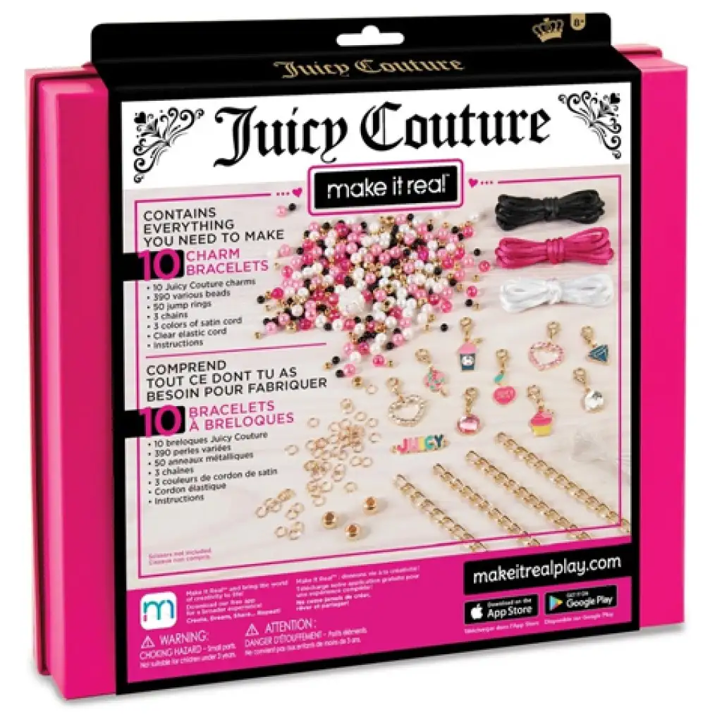 Make It Real: Juicy Couture pink und glitzerndes Schmuckset kép 2