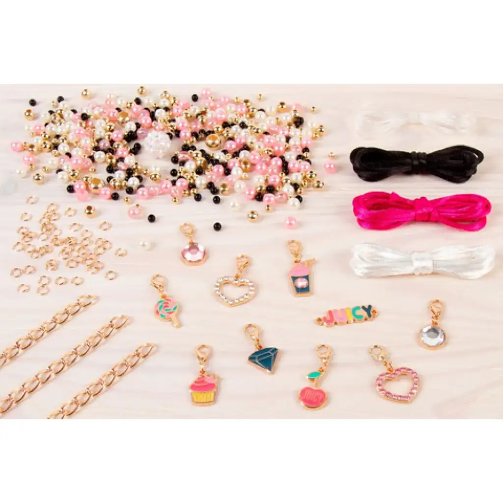 Make It Real: Juicy Couture pink und glitzerndes Schmuckset kép 3