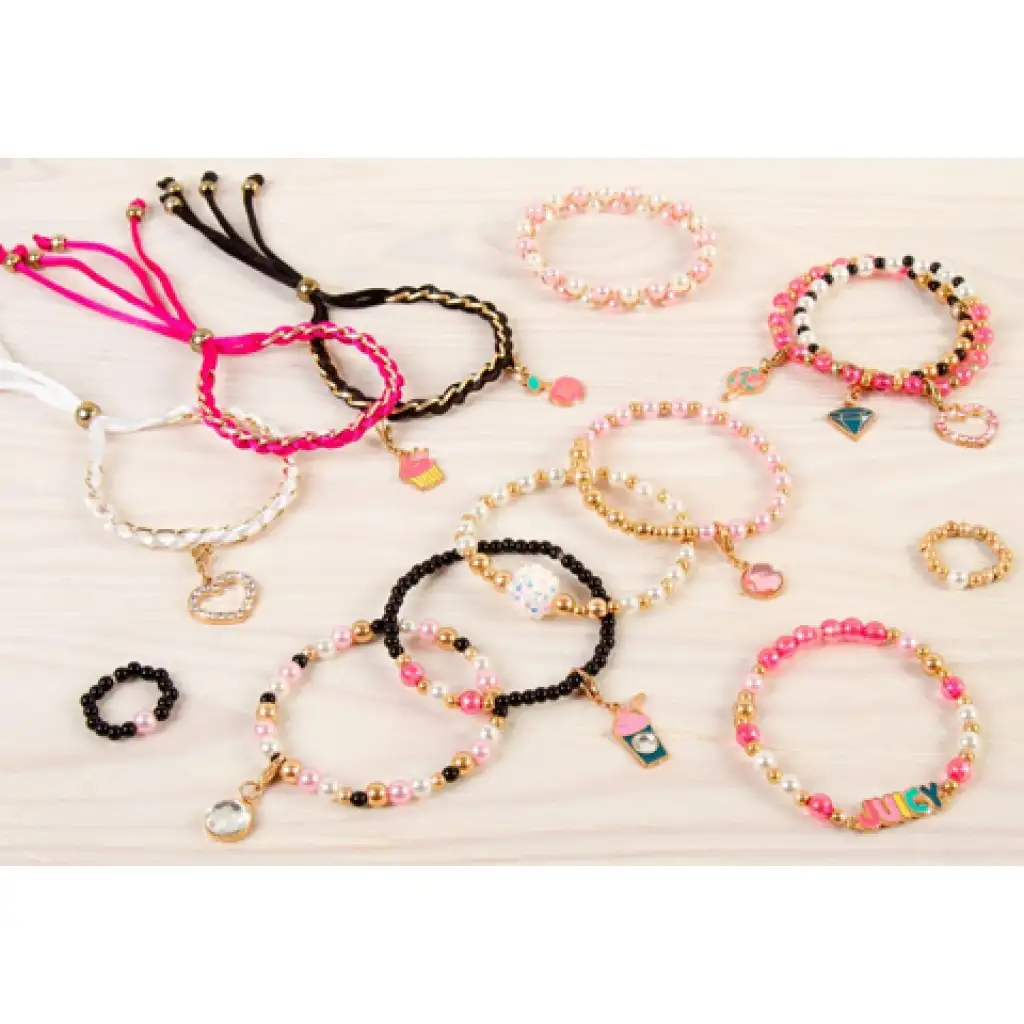 Make It Real: Juicy Couture pink und glitzerndes Schmuckset kép 4