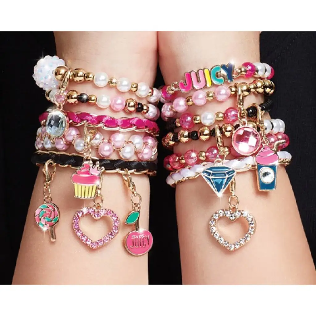 Make It Real: Juicy Couture pink und glitzerndes Schmuckset kép 5