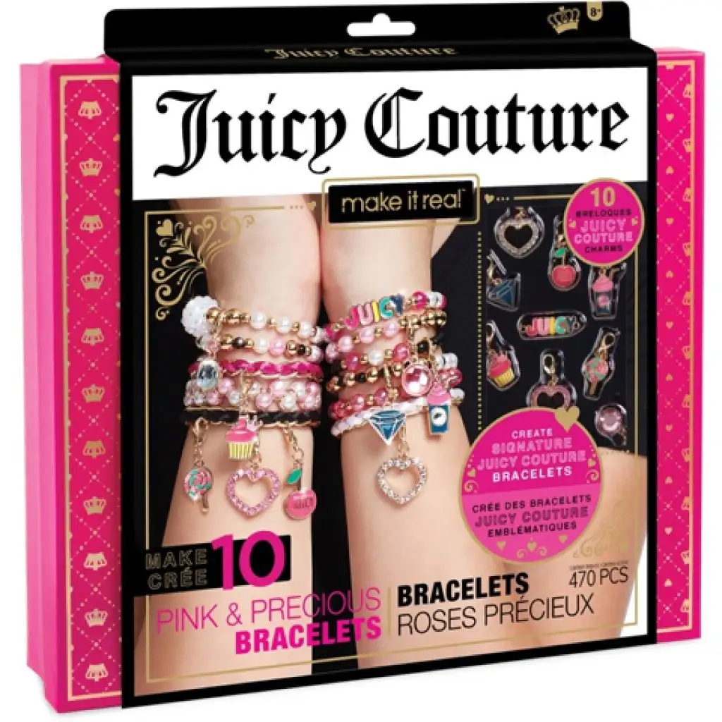 Make It Real: Juicy Couture pink und glitzerndes Schmuckset
