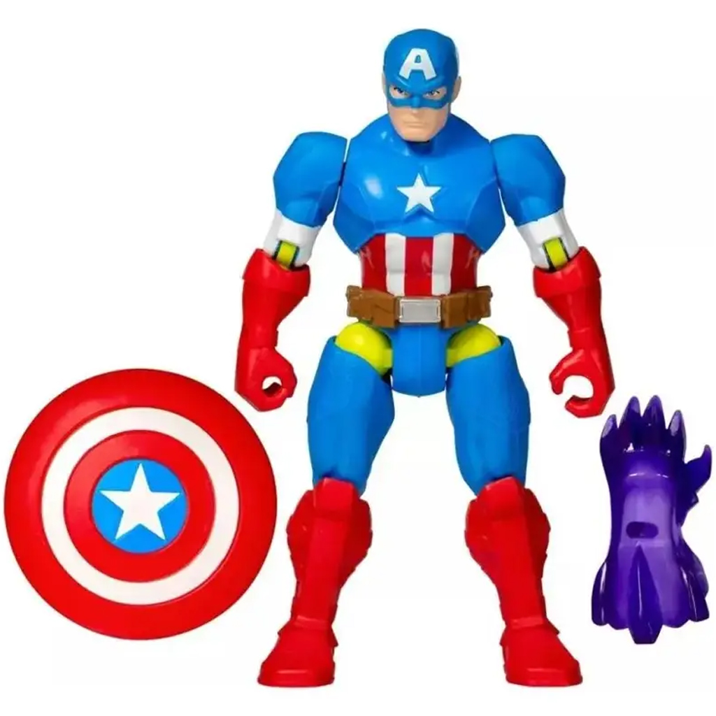 Marvel Mix Mashers: Avengers Captain America Figur mit Zubehör - Hasbro kép 2