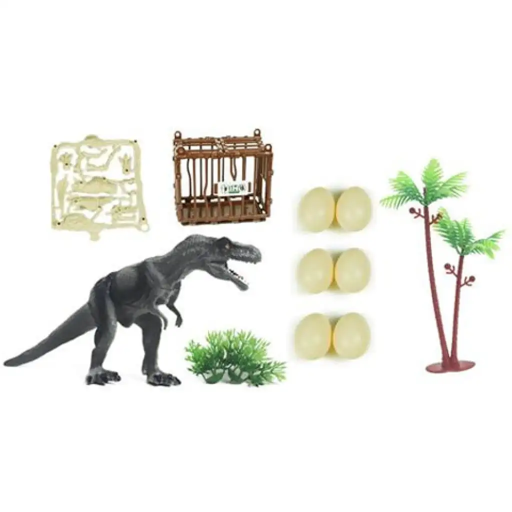 Dinosaurier-Spielset mit verschiedenen Zubehörteilen kép 3