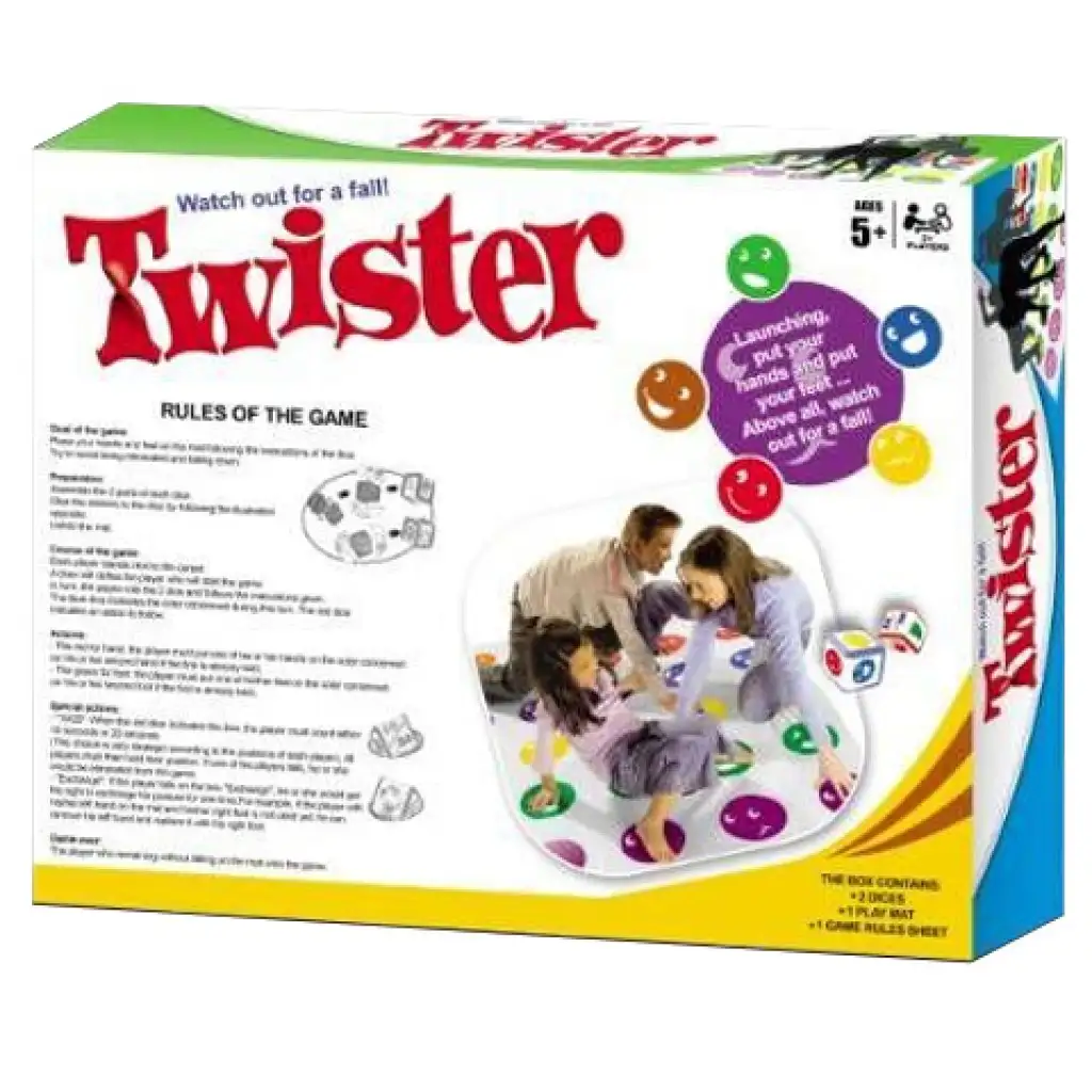Twister Geschicklichkeitsspiel mit Würfel kép 2
