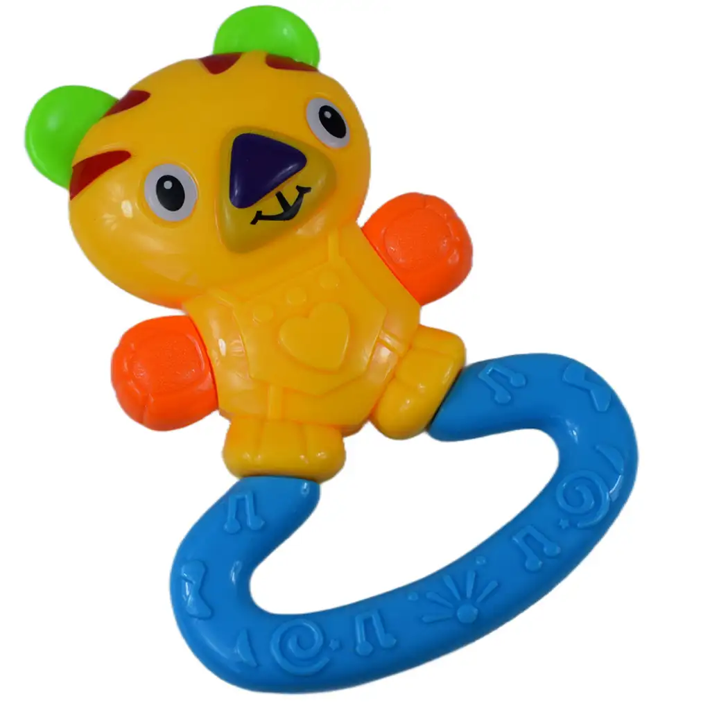 Fröhlicher Clown Baby Rassel und Beißring 2er-Set kép 4