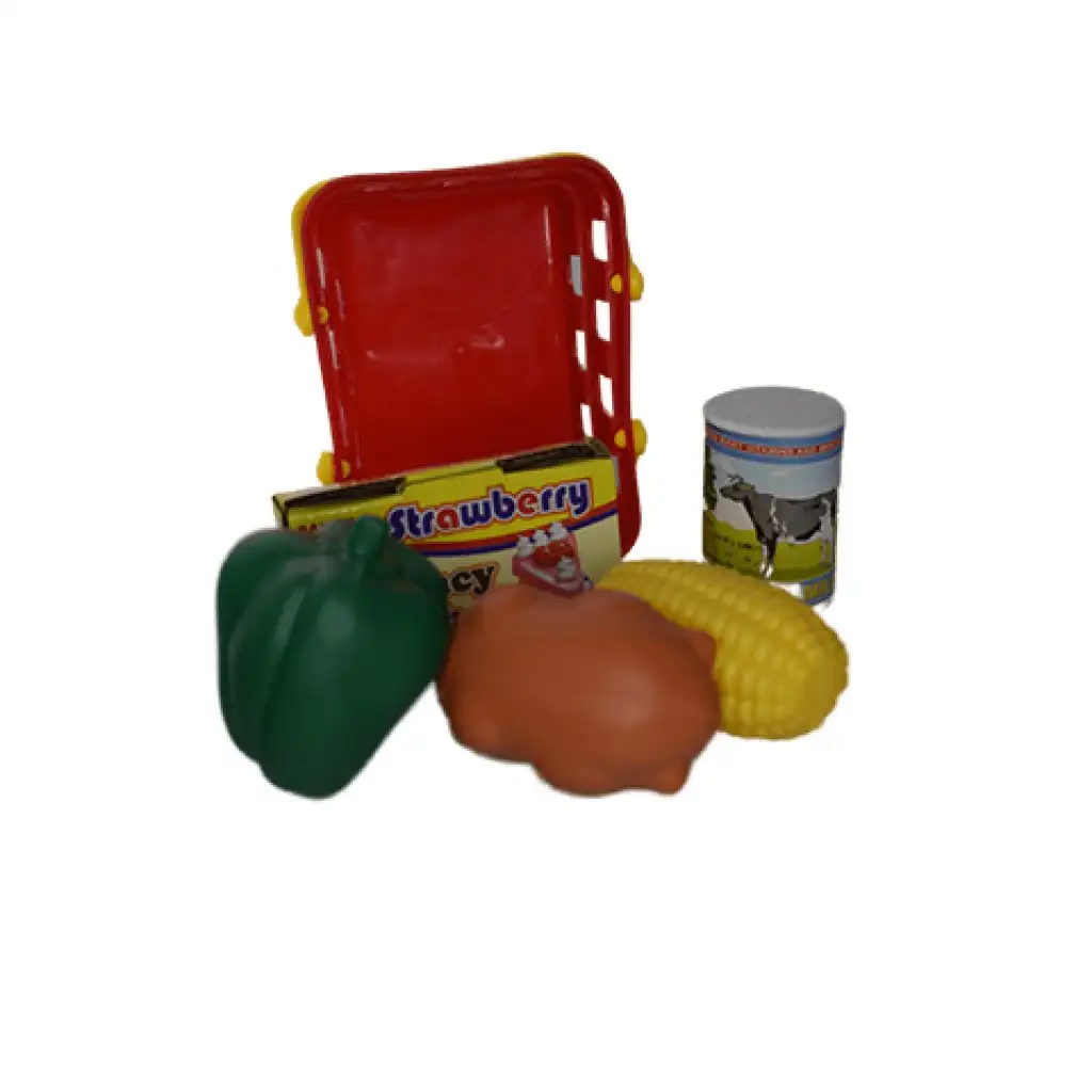 Rote funktionale elektrische Registrierkasse mit Spielgeld, Produkten und Geräuschen kép 6