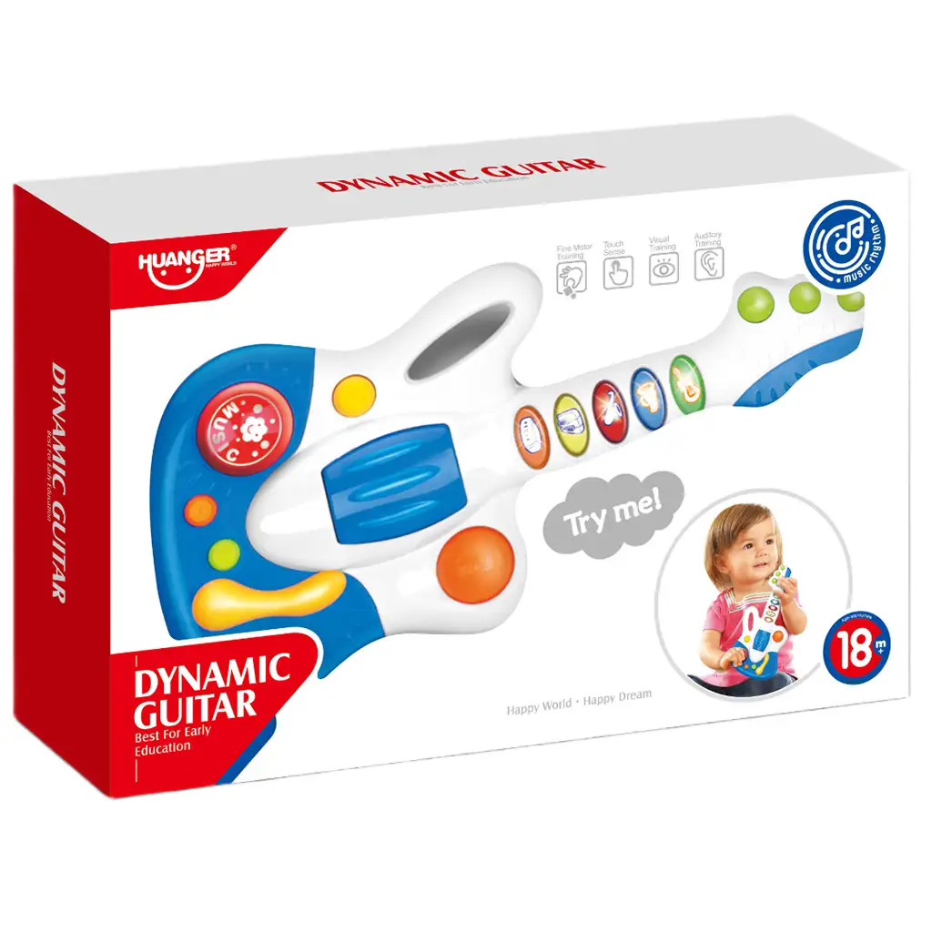 Music World: Kinder-Gitarre mit Licht und Ton kép 3