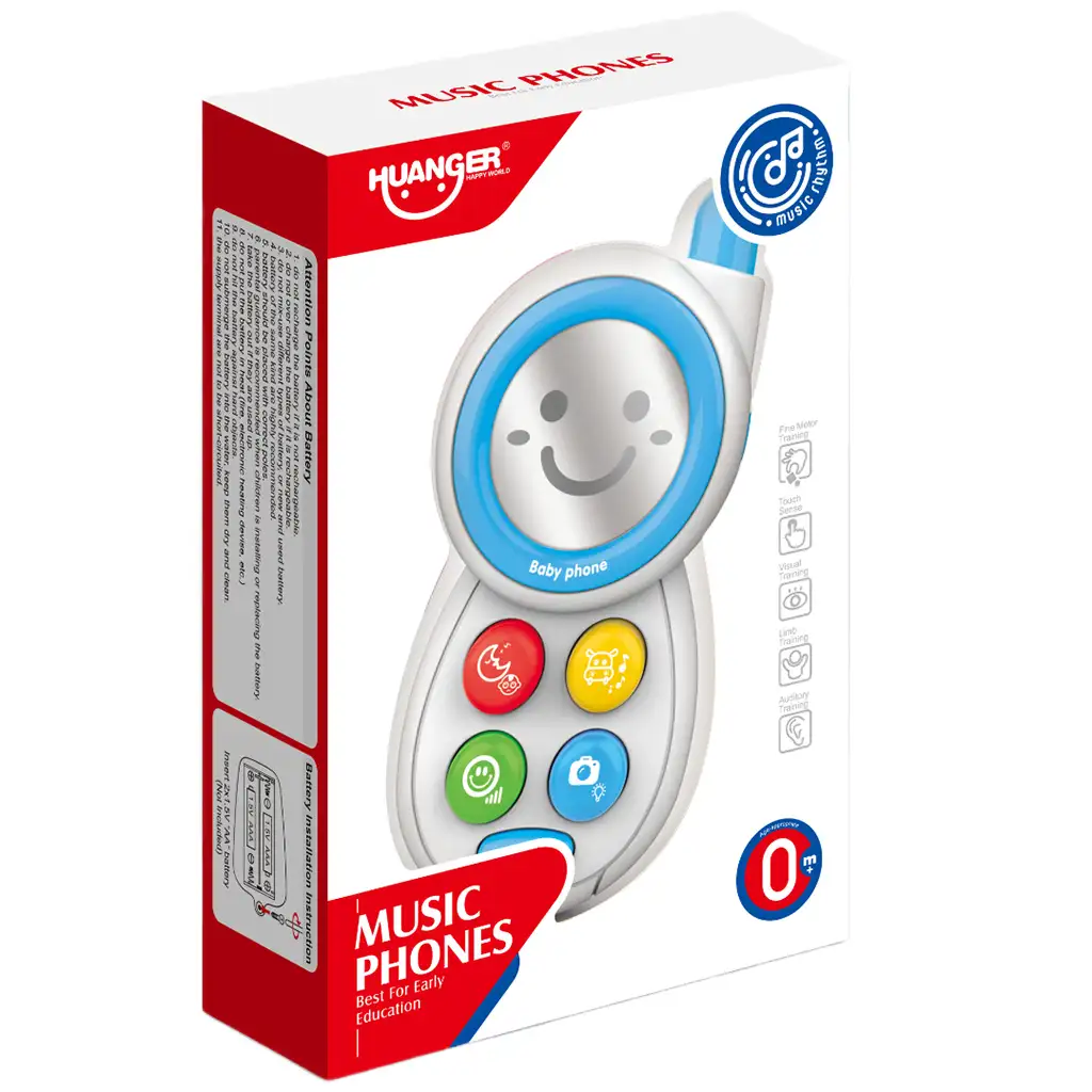 Music World: Blaues Babytelefon mit Licht und Ton kép 3