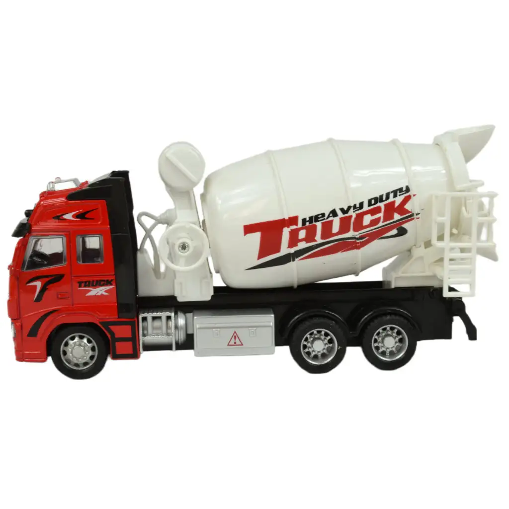 Alloy Car: Schwungrad-Betonmischer-LKW mit Licht und Ton in zwei Varianten 19cm 1 Stück kép 3