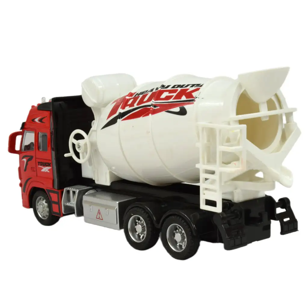 Alloy Car: Schwungrad-Betonmischer-LKW mit Licht und Ton in zwei Varianten 19cm 1 Stück kép 4