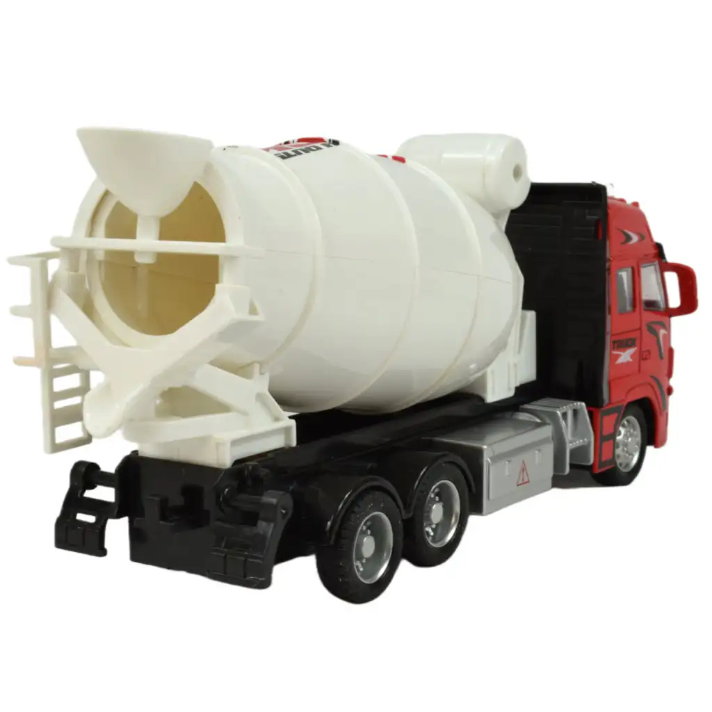 Alloy Car: Schwungrad-Betonmischer-LKW mit Licht und Ton in zwei Varianten 19cm 1 Stück kép 5