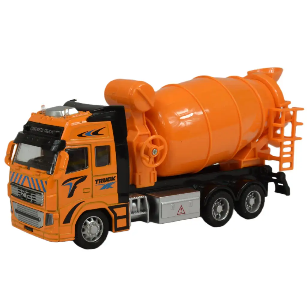 Alloy Car: Schwungrad-Betonmischer-LKW mit Licht und Ton in zwei Varianten 19cm 1 Stück kép 7