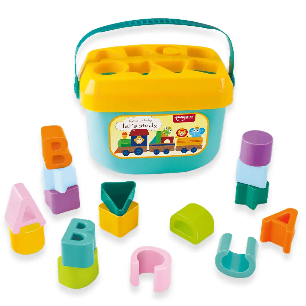 Happy World: Bunte Formensortierer mit Buchstaben und Formen kép 2