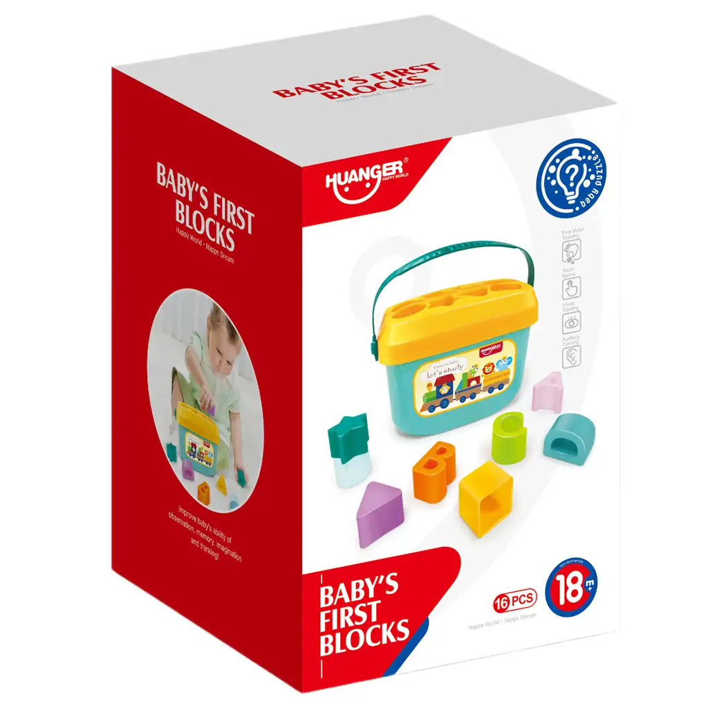 Happy World: Bunte Formensortierer mit Buchstaben und Formen kép 3