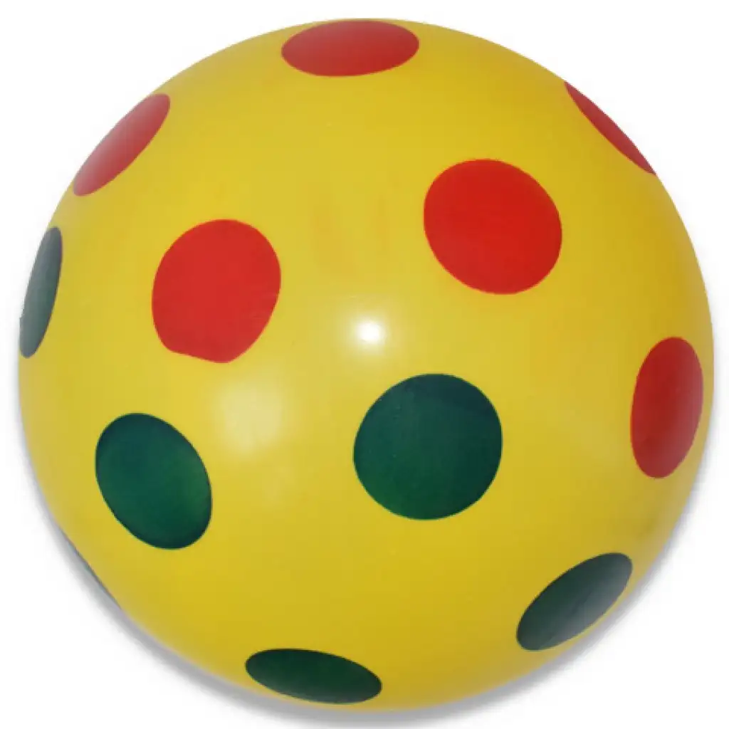 Bunter Gummiball mit Punkten in verschiedenen Ausführungen, 22 cm kép 4