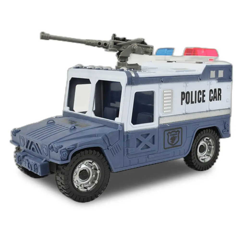 City Police: Polizeispielset mit Fahrzeugen und Polizist kép 2
