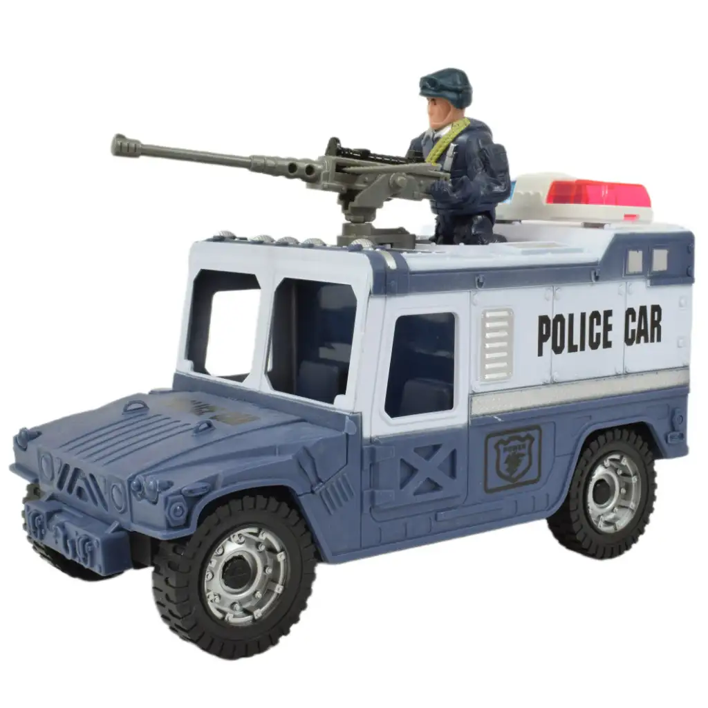 City Police: Polizeispielset mit Fahrzeugen und Polizist kép 6