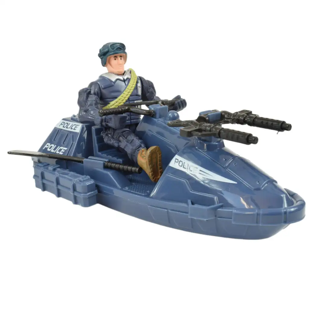 City Police: Polizeispielset mit Fahrzeugen und Polizist kép 7