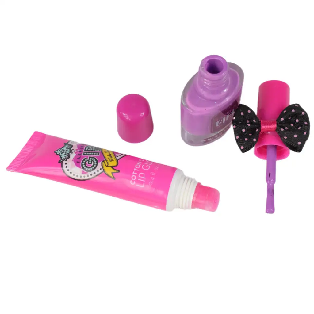 Fashion Girl: Großes Schminkset mit Haarkreide, Lipgloss und Accessoires kép 4