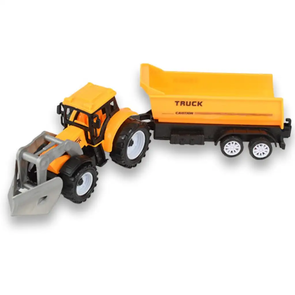 Engineering Truck: 2-teiliges Arbeitsmaschinenset mit Traktoren, Anhänger und Meißel kép 4