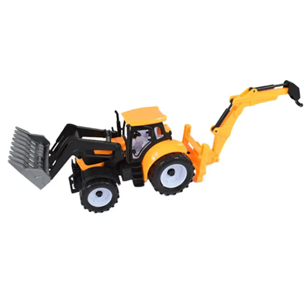 Engineering Truck: Baggerlader Traktor Arbeitsmaschine in zwei Varianten 39cm kép 6