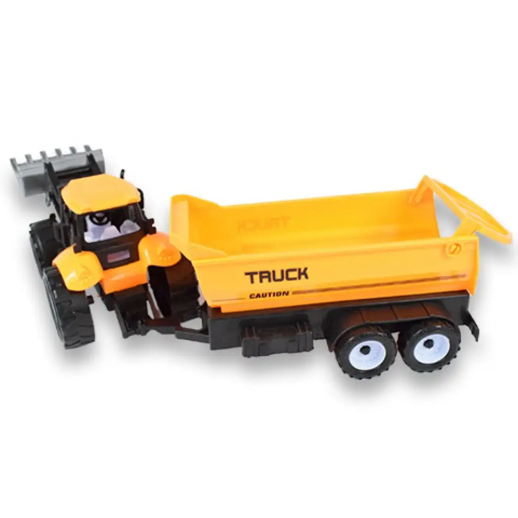 Engineering Truck: Baggertraktor Arbeitsmaschine mit Anhänger 45cm kép 3