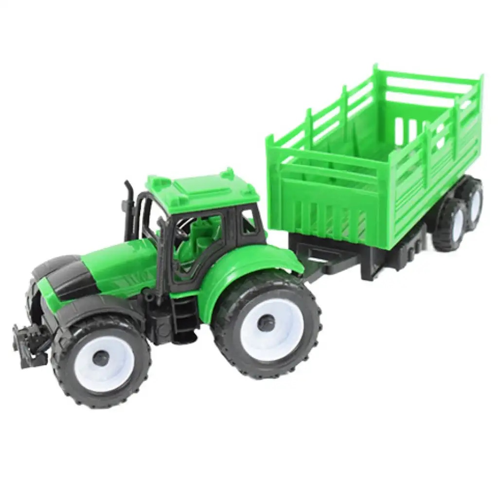 Farmer Truck: Bauernhof-Traktoren mit Anhänger 3er-Set 28cm kép 2