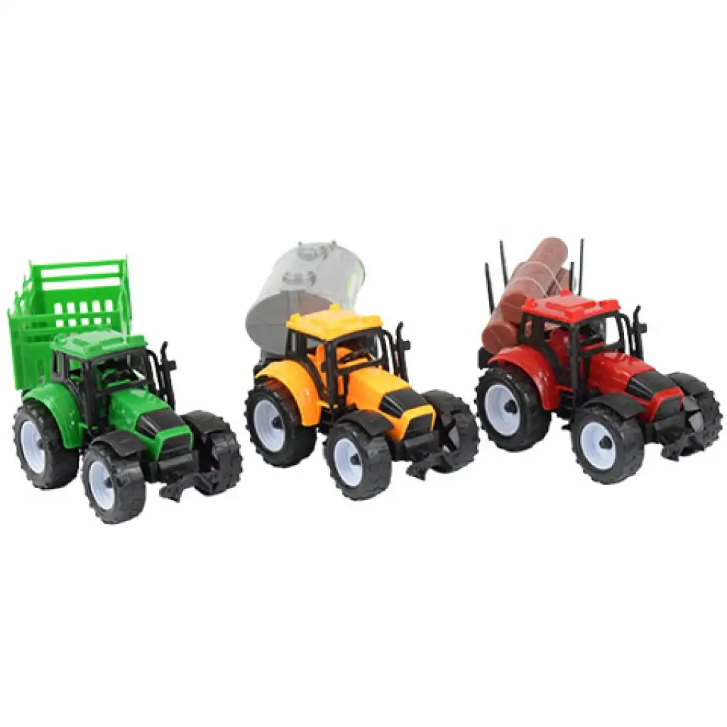 Farmer Truck: Bauernhof-Traktoren mit Anhänger 3er-Set 28cm kép 5