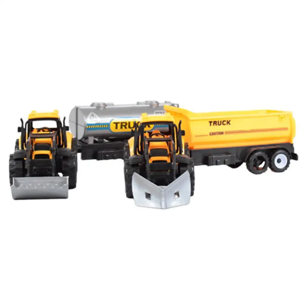 Engineering Truck: Tanker und Anhänger-Traktor-Set 28cm kép 4