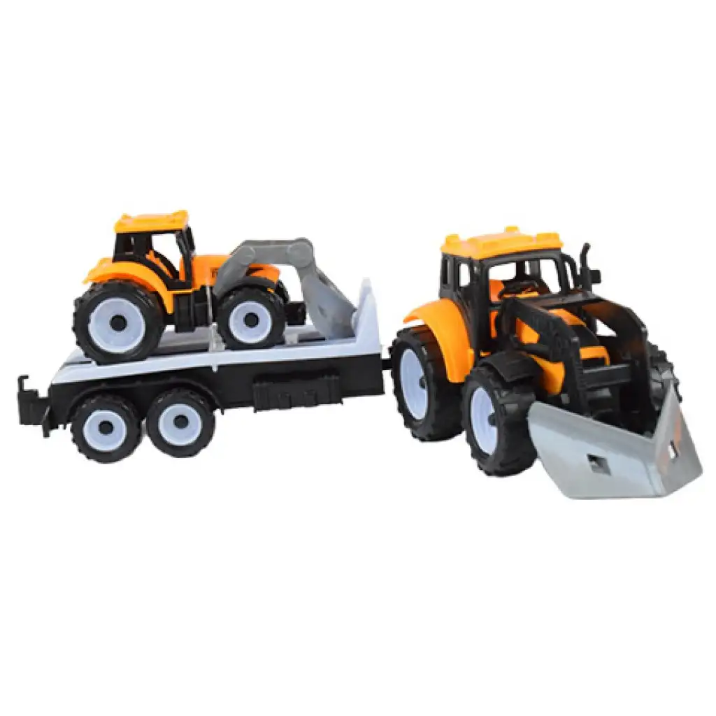 Engineering Truck: Arbeitssatz mit Traktoren und Fass in zwei Varianten kép 4