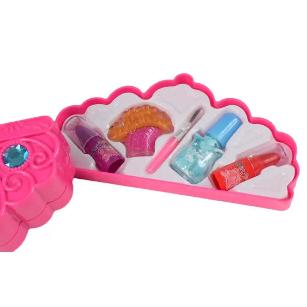 Süßes Mädchen: 3-stöckige Schminkpalette mit Krone kép 3