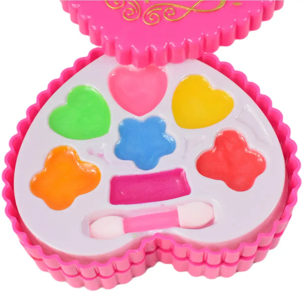 Süßes Mädchen: Herzförmige zweistöckige Schminkpalette kép 3