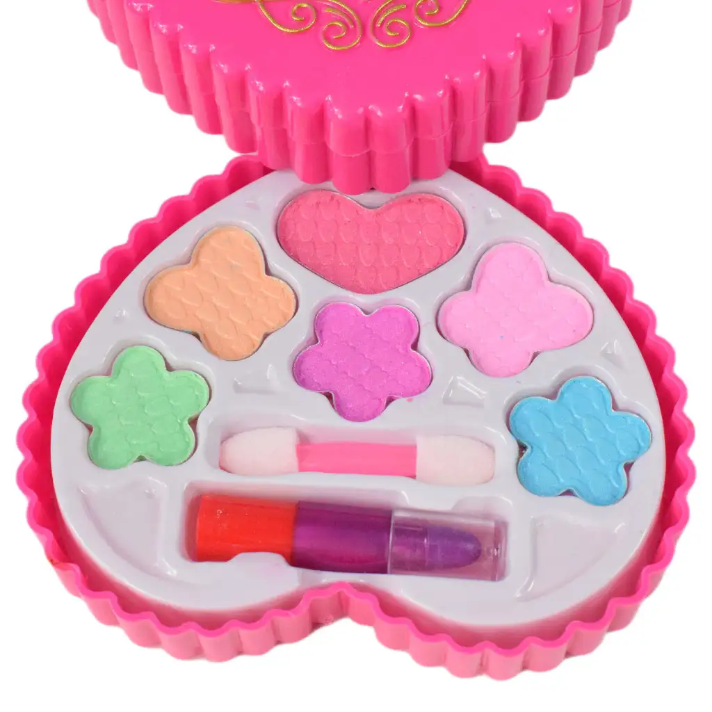 Süßes Mädchen: Herzförmige zweistöckige Schminkpalette kép 4