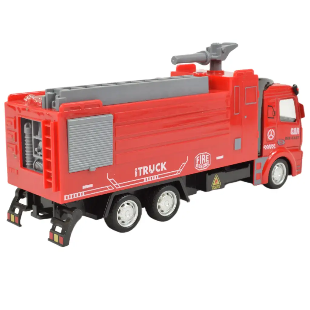 Fire Rescue: Feuerwehrwagen mit Schwungrad und Wasserkanone 19cm kép 3