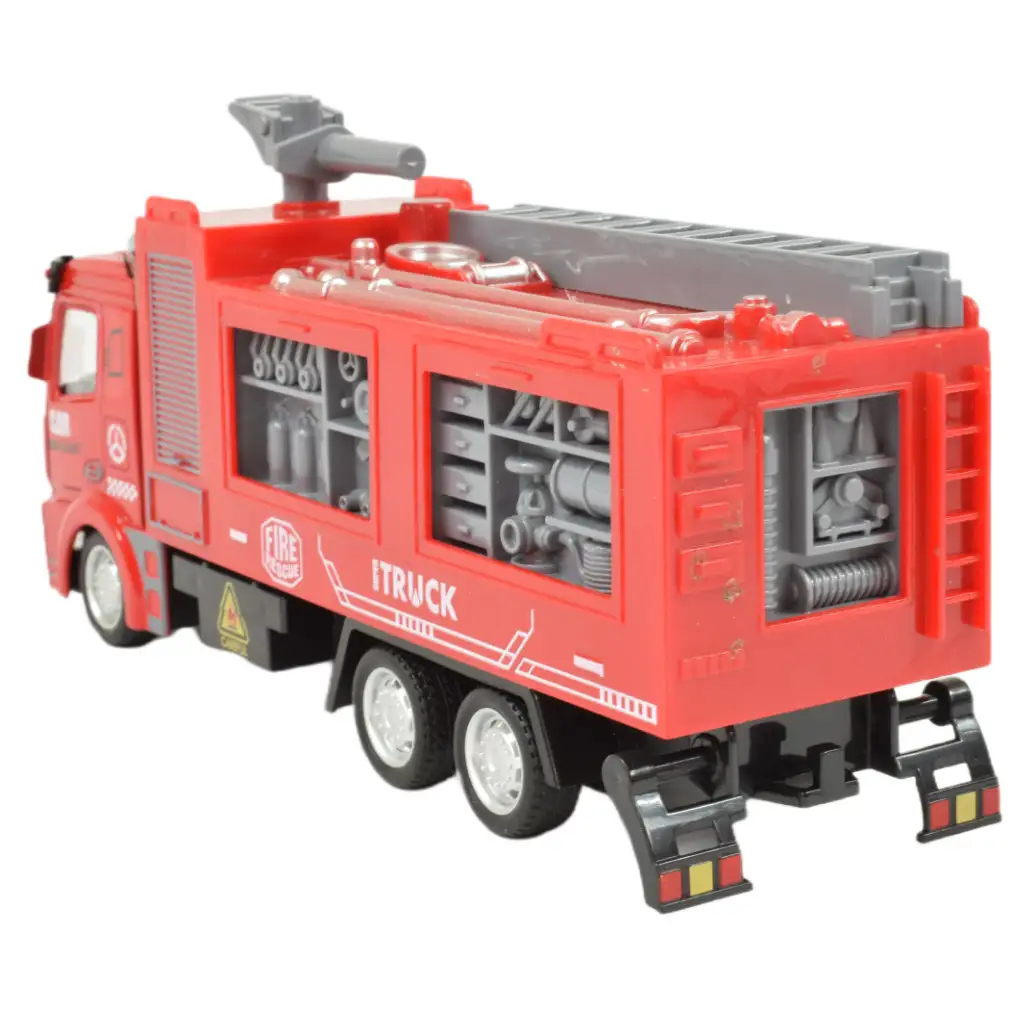 Fire Rescue: Feuerwehrwagen mit Schwungrad und Wasserkanone 19cm kép 4