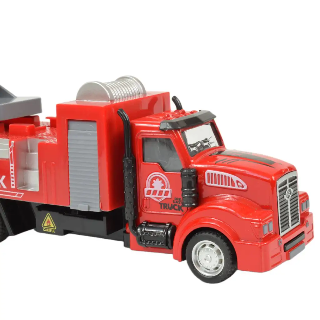 Fire Rescue: Feuerwehrleiterwagen mit Schwungrad 22cm kép 5