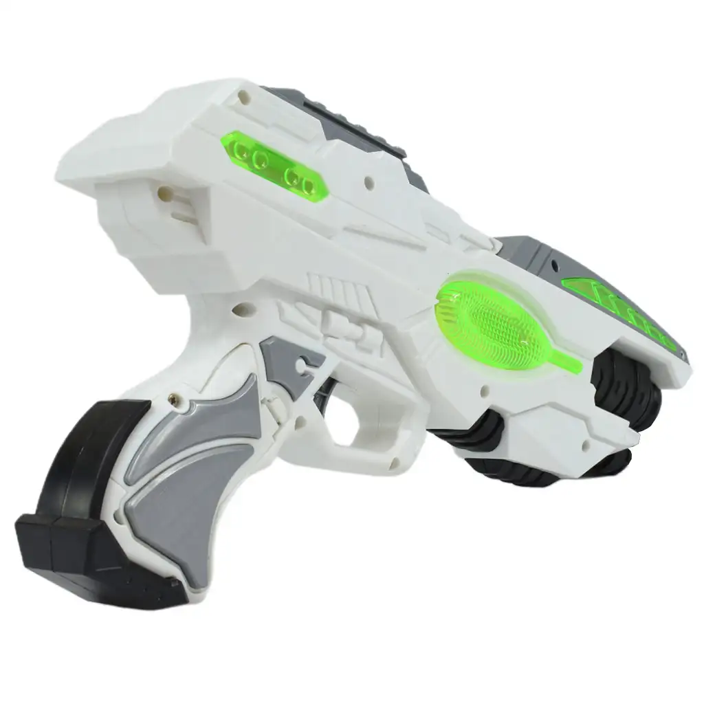 Space Serie: Weltraumwaffe in Grün-Weiß mit Licht und Ton, 25 cm kép 2