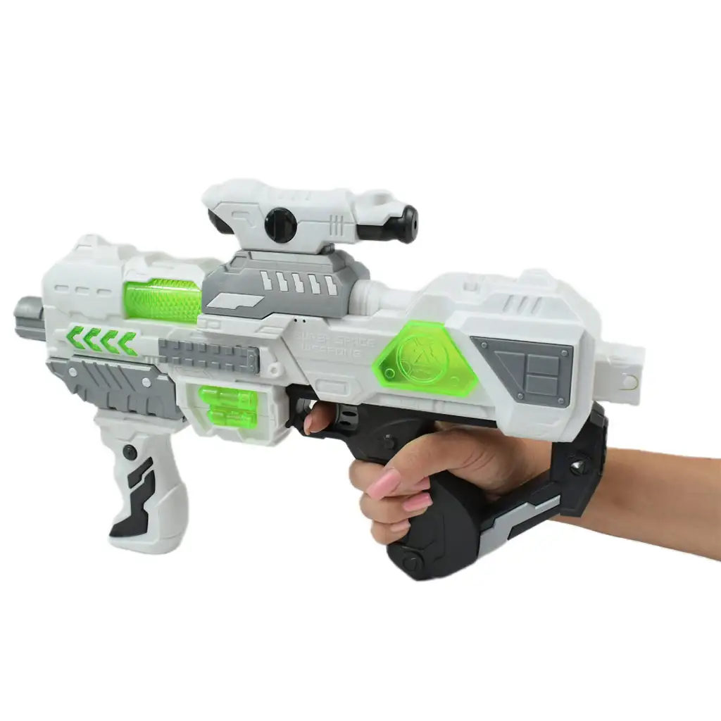 Space Series: Weltraumwaffe mit Licht und Ton, mit Stütze und Visier, 40 cm kép 5