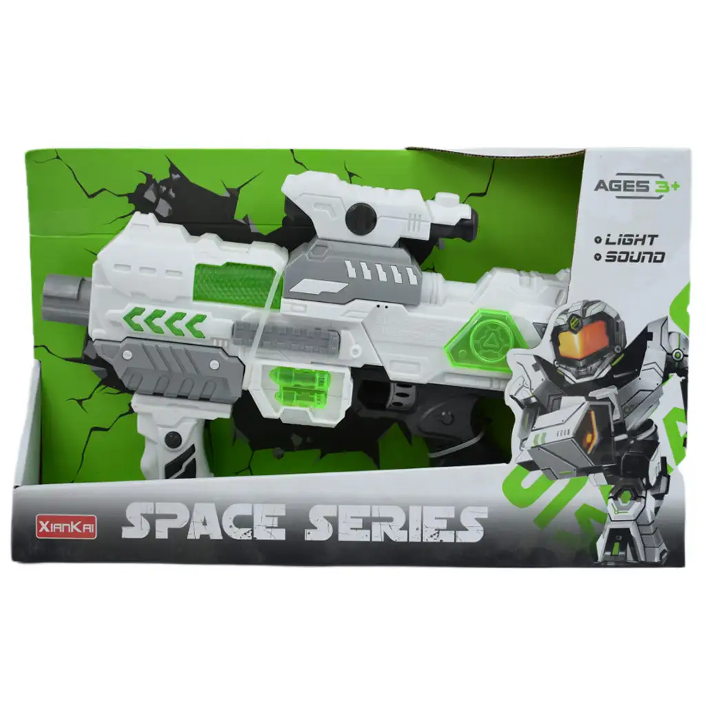 Space Series: Weltraumwaffe mit Licht und Ton, mit Stütze und Visier, 40 cm kép 4