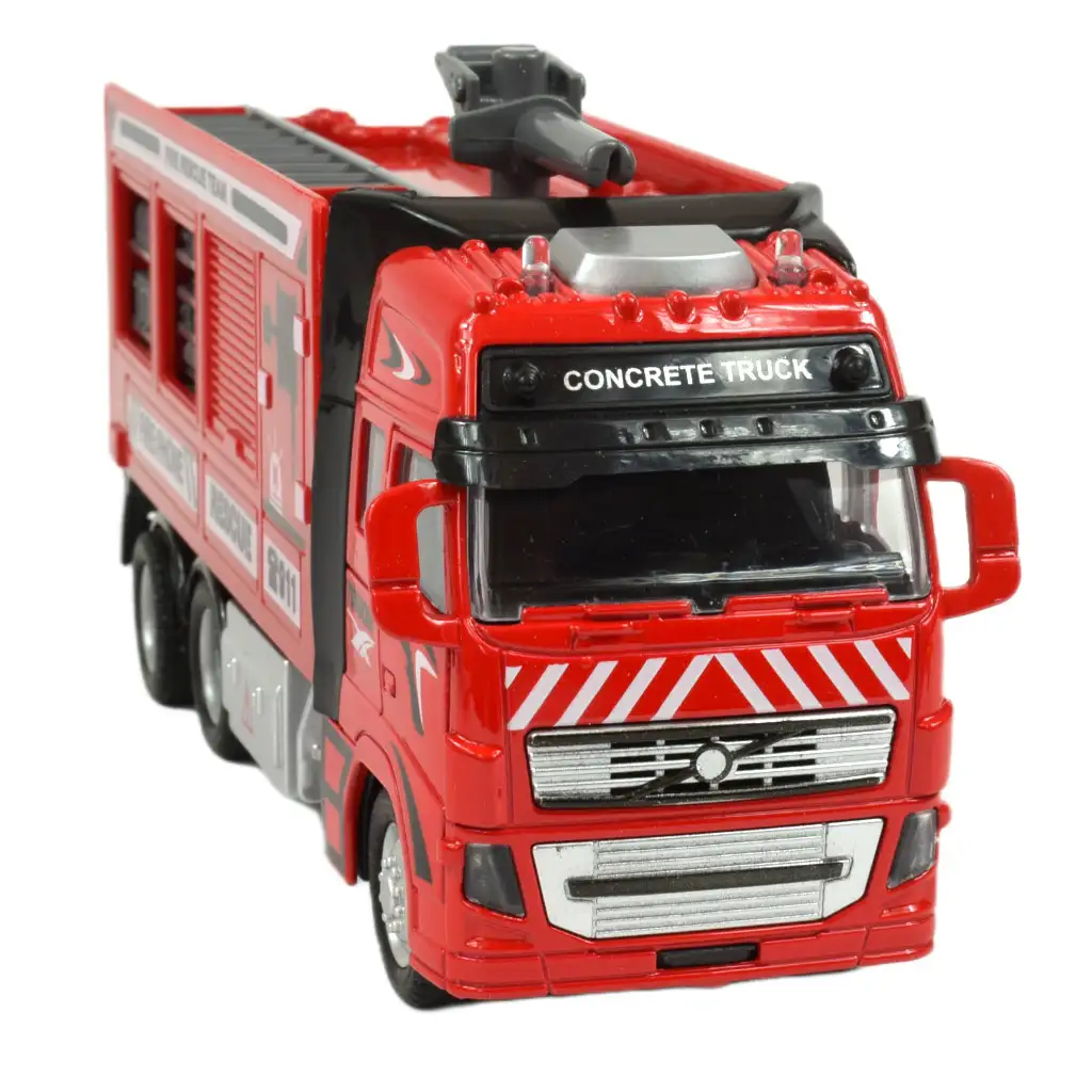 Feuerwehrwagen: Schwungrad-Kran-Feuerwehrfahrzeug mit Licht und Ton 20cm kép 5