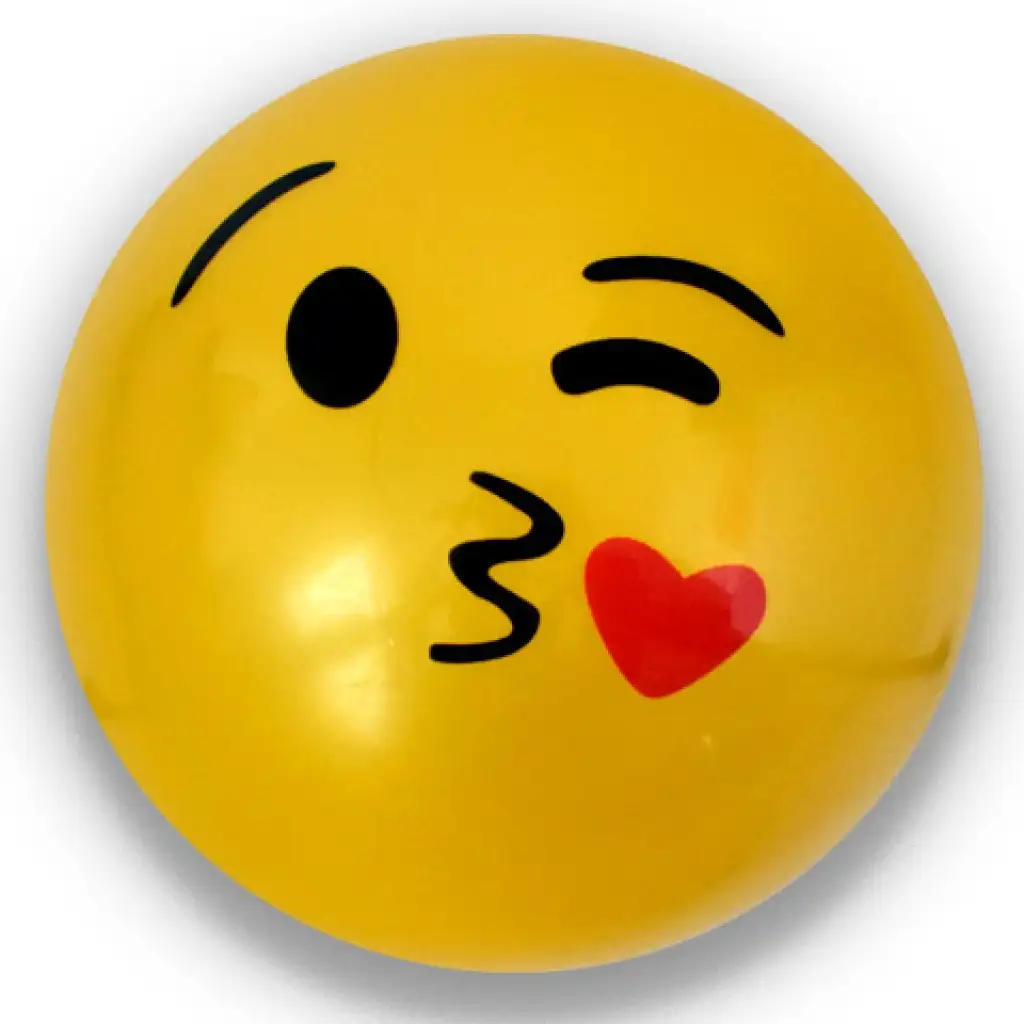 Emoji-Muster-Gummiball in verschiedenen Ausführungen, 23 cm kép 2