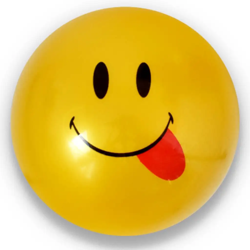 Emoji-Muster-Gummiball in verschiedenen Ausführungen, 23 cm kép 6