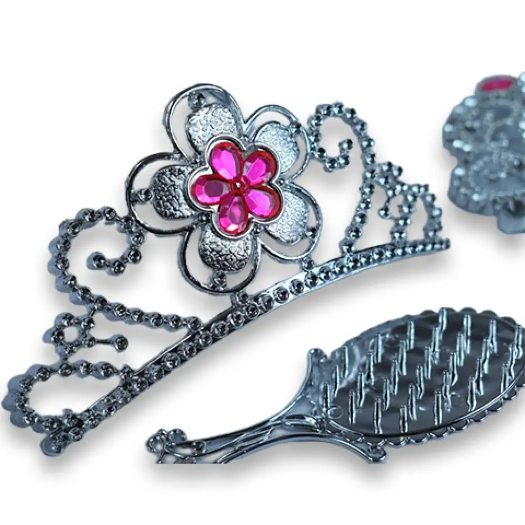 Prinzessinnen-Schönheitsset mit Tiara und Zauberstab kép 3