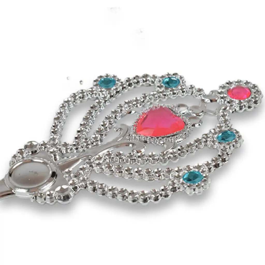 Prinzessinnen-Schönheitsset mit Tiara, Haarnadel, Ohrringen und Zauberstab kép 2