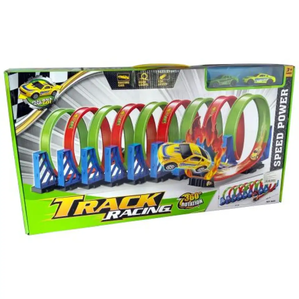 Track Racing 360°-Super-Loop-Rennstrecke mit 2 kleinen Autos kép 2