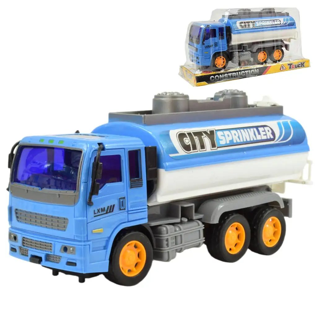 Construction Truck: Tartályos teherautó lendkerekes kialakítással 19cm kép 1