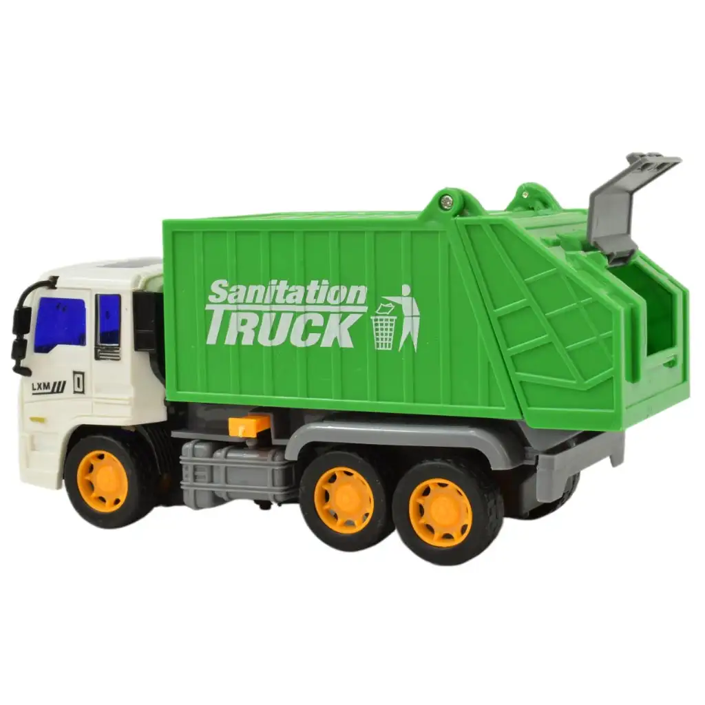 Bau-LKW: Müllwagen mit Schwungradantrieb 19cm kép 4
