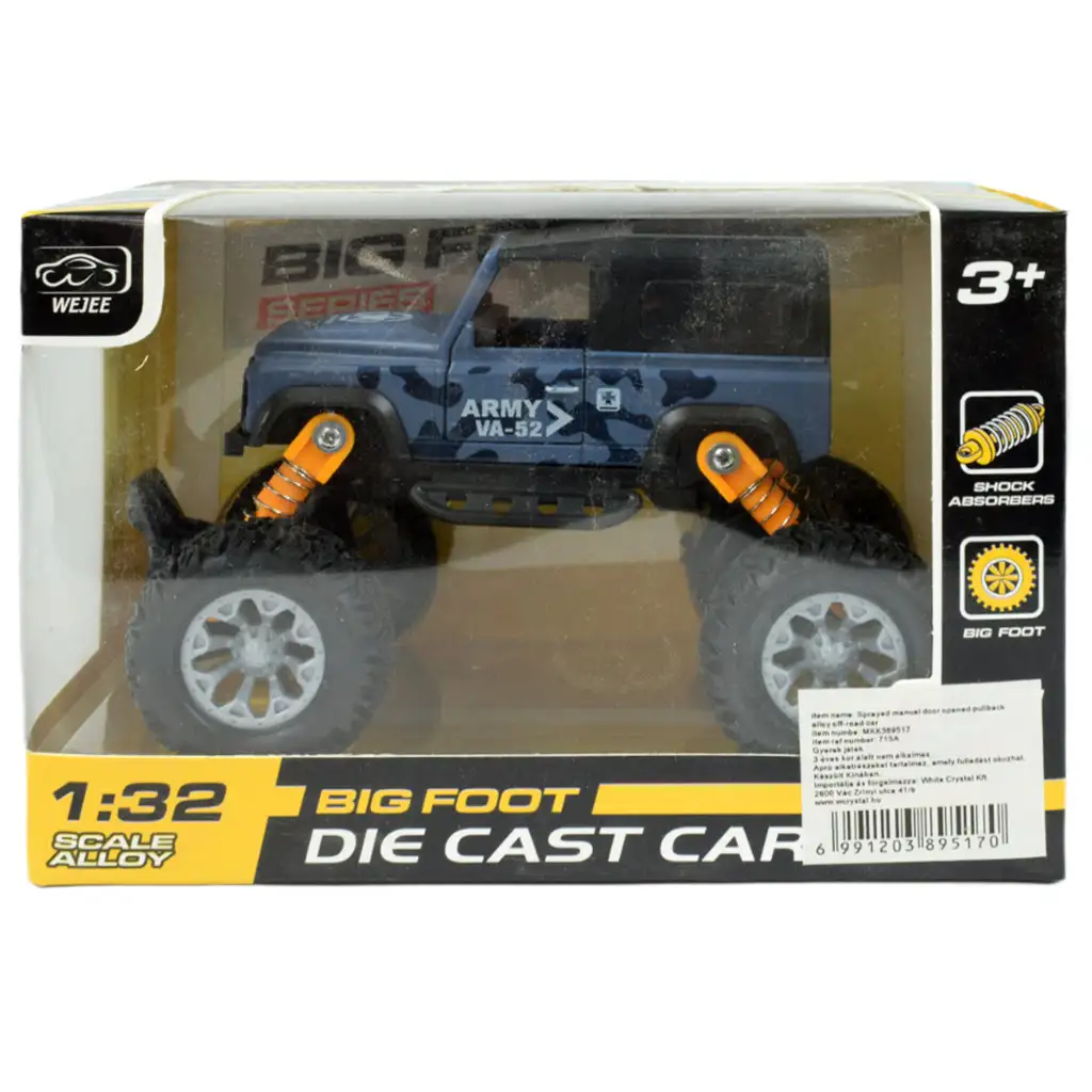 Big Foot Serie: Schwungrad-geländewagen mit Gummireifen 13cm kép 5